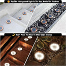 Solar Ground Lights Outdoor Waterproof Flat Garden Solar Disk Lights Floor 12 LED 8 Pack for Garden Patio Pathway Landscape Driveway Yard Path Decor by GreenHaven Gardens