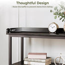 IRONCK Console Table, Sofa Table with Power Outlet, Farmhouse Hallway Table for Entryway, Living Room, Height Adjustable, Easy Assembly, Vintage Black,55" by CozyNest Decor