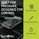 Heavy Duty Grill Brush for Outdoor Grill – Safe Grill Brush Designed by Firefighter | Barbecue Grill Brush & BBQ Brushes for Grill Cleaner | Durable & Safe for All Grates by GreenHaven Gardens
