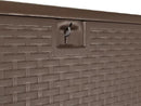 Amazon Basics Outdoor Organization & Storage Deck Box with Lid, 99 Gallon, Brown by CozyNest Decor