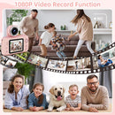 Kids Camera Girls for 3 4 5 6 7 8 9 Years Old Girls,1080P HD Video Selfie Camera with 32G SD Card Kids Digital Camera Toys for Toddler Birthday Gifts Pink by TinyTreasures Baby Boutique