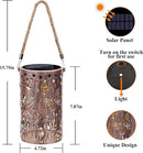 Toodour Solar Lantern Outdoor, Butterfly Gifts for Mom Grandma Women Hanging Solar Outdoor Lights Waterproof, Hollow Out Retro Metal Butterfly Lights for Patio, Balcony, Walkway, Yard Decorations by GreenHaven Gardens