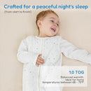 TotAha Toddler Sleep Sack 1.0 TOG, Soft Quilted Wearable Blanket Baby Sleeping Bag with 2-Way Safe Zippers for All Seasons by TinyTreasures Baby Boutique