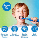 Brusheez Kids’ Electric Toothbrush Set - Safe & Effective for Ages 3+ - Parent Tested & Approved with Gentle Bristles, 2 Brush Heads, Rinse Cup, 2-Minute Timer, & Storage Base (Buddy The Bear) by TinyTreasures Baby Boutique