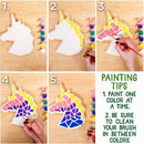 Creative Roots Mosaic Unicorn Stepping Stone, Includes 7-Inch Ceramic Stone & 6 Vibrant Paints, DIY Garden Stepping Stone Kit for Kids Ages 6+ by TinyTreasures Baby Boutique