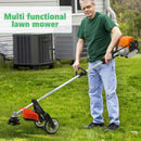 8 in 1Gas Weed Eater,52cc 2 Stroke Full-Functional Petrol Hedge Trimmer,Gas Weed Wacker,Grass Cutter Machine,Straight Shaft Grass Trimmer Cordless for Gardening (Orange) by GreenHaven Gardens