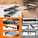 Garage Wall Shelving with Hooks,2-Pack 1.64 x 6ft Garage Wall Shelf,Loads 1050 lbs Heavy Duty Wall Shelves,20” x 72” Garage Shelves Wall Mounted,Black by GreenHaven Gardens