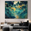 SIGNWIN 46"x60" Extra Large Framed Wall Art Whimsical Fantasy Forest, Vibrant Nature Landscape for Home Living Room Bedroom Decor (Frame Assembly Required) by CozyNest Decor