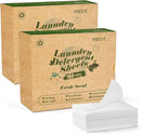 Poesie Laundry Detergent Sheets Fresh Scent 320 Sheet Liquidless Soap Sheets Detergent for Travel Camping Dormitory Hotel by CozyNest Decor
