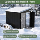 Aoxun 7' x 4' Shed 140 CU.FT Outdoor Waterproof Storage Shed with Triple Lockable Door Garden Metal Tool Shed for Outside by GreenHaven Gardens