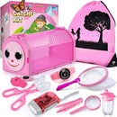 Bug Catcher Kit & Outdoor Explorer Kit for Kids, 10 Pcs Bug Catching Kit with Toy Cage, Backpack, Flashlight, Manifying Glass, Toy Net, Outdoor Exploration Toys Gift for Boys Girls 3-12 by TinyTreasures Baby Boutique