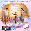 New Mermaid&Unicorn Dance Pad with 2-Players for Kids, Light-up Dancing Mat with Wireless Bluetooth, Birthday for 3 4 5 6 7 8 Year Old Girls Toddlers by TinyTreasures Baby Boutique