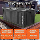 180 Gallon Outdoor Storage Box Waterproof Lockable Resin Deck Box Large, Patio Storage Bin for Pool Accessories Cushion Furniture, Garden Tools, UV-Resistant Outside Delivery Black by GreenHaven Gardens