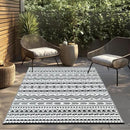 WILDROOTS 5x8 Feet Black and White Plastic Outdoor Rug, Stain Resistant Waterproof Reversible Outdoor Patio Rug, Fade Resistant Camping Rug by GreenHaven Gardens