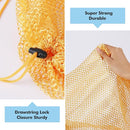 4Pcs Mesh Laundry Bags Washing Machine Mesh Wash Bags for Clothes,Underwear,Lingerie, Bed Linen with Drawstring Closure Sturdy(4 Size, Yellow) by TinyTreasures Baby Boutique