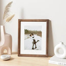8x10 Picture Frame Natural Solid Walnut Photo Frames with 5x7 Removable Mat Wall Hanging Large Handcrafted Frame with HD Plexiglass Wall and Tabletop Display Large Poster Frame by CozyNest Decor