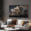 SIGNWIN 30"x60" Extra Large Framed Wall Art Silhouetted Trees at Dusk, Dramatic Forest and Cloudscape for Home Living Room Bedroom Decor (Frame Assembly Required) by CozyNest Decor