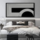 Large Abstract Wall Art Black And White Wall Art Geometric Line Wall Print Painting Artwork Canvas Art Wall Decor Simple Picture Artwork For Living Room Bedroom Office Home Wall Decor 29"X 58" by CozyNest Decor
