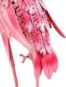 Garden Statues Flamingo Sculptures Metal Yard Art, Pink Bird Art Outdoor Backyard Decor Patio Lawn Porch Ornament Flamingo Yard Decoration (Pink with White) by GreenHaven Gardens