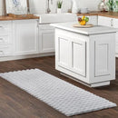 nuLOOM Jeni Solid Faux Rabbit Machine Washable Runner Rug, 2' 6" x 10', Silver by CozyNest Decor