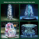Led Net Lights Christmas Lights Outdoor White Christmas Net Lighting with 121Led Mini Globe Lights 5ftx5ft, Outdoor Indoor Fairy Mesh Net Lights for Christmas Trees, Bushes, Shrubs Decorations by GreenHaven Gardens