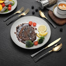 Hammered Black Gold Silverware Set,20 Piece Modern Flatware Set Service for 4,Mirror Polished Stainless Steel Cutlery Set Utensil Set Tableware Set,Kitchen Knives Fork Spoon Set,Dishwasher Safe by CozyNest Decor