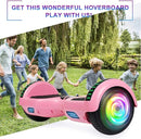 SISIGAD Scooters for Kids Ages 6-12, with Built-in Bluetooth Speaker and 6.5" Colorful Lights Wheels, Safety Certified Self Balancing Scooter Gift for Kids by TinyTreasures Baby Boutique