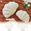 Seashell Throw Pillows, Shell Shaped Throw Pillows, 18 Inch Soft Home Decorative Pillow Plush Cushion for Bed Couch Living Sofa Room Decor Accent Throw Pillow (Beige 18Inch) by CozyNest Decor