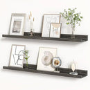 Floating Shelves for Wall, Picture Ledge Shelf 36 Inch Solid Wood Set of 2, Rustic Wall Shelves with Lip, Kids Bookshelf, Photo & Picture Live Edge Floating Shelves for Bedroom, Living Room, Kitchen by CozyNest Decor