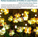 Solar Swaying Garden Lights – Upgraded Flower & Firefly Lights with Larger Solar Panel, Waterproof Outdoor Pathway & Flowerbed Light for Yard & Holiday Decor (2pack) by GreenHaven Gardens