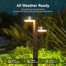 Solar Pathway Lights Outdoor Waterproof, 4 Pack with 8 Head Solar Lights Outdoor Super Bright Up to 12Hrs, Auto On/Off Garden Light for Yard Patio Path Walkway Driveway Outside Decor by CozyNest Decor