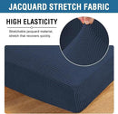 H.VERSAILTEX Super Stretch Individual Chaise Cover Sectional Couch Covers for L Shaped Sofa Both Left/Right Featuring Thick Jacquard Textured Twill Fabric (1 Piece Chaise Cover, Navy) by CozyNest Decor