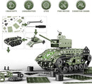 Lucky Doug STEM Building Projects Model Army Tank Set - 284 Pieces STEM Project Building Toys for Kids Ages 8-12, Assembly Science Kit Educational Toys Gift for Kids Boys 7 8 9 10 11 12-16 Years Old by TinyTreasures Baby Boutique
