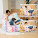 Recaceik Bean Bag Chair, Bean Bag Sofa Chair with Armrests Stuffed High-Density Foam, Lazy Sofa Comfy Chairs BeanBag Chair for Adults in Living Room,Bedroom Reading by CozyNest Decor