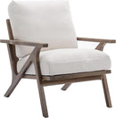 chairus Mid Century Accent Armchair Modern Upholstered Lounge Chair Compfy Leisure Arm Chair for Living Room Fireplace/Bedroom/Reception/Dorms, Linen Fabric White by CozyNest Decor