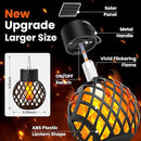 GIGALUMI Solar Lights Outdoor Waterproof,4 Pack Solar Hanging Lights with Flickering Flame,Outdoor Solar Lights for Yard,Patio,Tree,Camping,Christmas Decoration,New Upgraded Larger Lanterns by GreenHaven Gardens