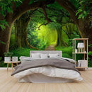 FENDROM Nature Forest Tree Cave Tapestry Wall Hanging Landscape Stream Through Green Rainforest Tapestries Jungle Creek Psychedelic Wall Blanket for Living Room by CozyNest Decor
