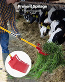 VEVOR Manure Fork, 18 Angled Tines, Horse Manure Rake with Long Fiberglass Handle, 61 in Durable Plastic Pitchfork Muck Rake Tool for Gardening Horse Stall Stable Grass Hay Cleaning Farm Work by GreenHaven Gardens