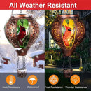 Hot Air Balloon Solar Lantern Outdoor - Flame Hanging Solar Light Waterproof Lanterns for Patio Garden Yard Farmhouse Decor, Great Gift(Cardinal 2) by GreenHaven Gardens