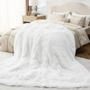 Bedsure GentleSoft Fluffy White Blankets Queen Size for Bed, Thick Sherpa Faux Fur Fleece Fuzzy Plush Winter Warm Heavy Soft Queen Blankets, Bedroom Decor White Gifts Cozy Gifts for Women Men, 90x90 by CozyNest Decor