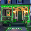 JMEXSUSS 2 Pack Green Solar Lights Outdoor, Total 400 LED 151FT Solar String Lights Outdoor Waterproof, 8 Modes Green Light for St Patrick's Day Patio Yard Tree Decorations by GreenHaven Gardens