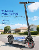 Electric Scooter, 500W Powerful Motor, 19-31 Miles Range, 10" Tires, 22Mph Max Speed, Commuting Electric Scooter with Cruise Control, Foldable E-Scooter with Dual Braking System for Adults and Teens by TinyTreasures Baby Boutique