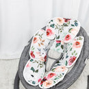 2 in 1 Infant Car Seat Insert, Car Seat Head Support Baby Girls Boys, Soft Newborn Carseat Insert Cushion, Perfect for Carseats, Strollers, Swings (Rose Flower) by TinyTreasures Baby Boutique
