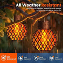 GIGALUMI Solar Lights Outdoor Waterproof,8 Pack Solar Hanging Lights with Flickering Flame,Outdoor Solar Lights for Yard,Patio,Tree,Camping,Christmas Decoration,New Upgraded Larger Lanterns by GreenHaven Gardens