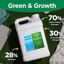 Maximum Green & Growth Fertilizer High Nitrogen 28-0-0 Lawn Food Liquid Fertilizer- Spring & Summer- Any Grass Type- Simple Lawn Solutions - Concentrated Quick & Slow Release Formula (2.5 Gallon) by GreenHaven Gardens