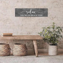 Generic Funny Wood Sign Relax You're On Beach Time Rustic Wooden Hanging Sign Home Farmhouse Kitchen Wall Decoration 16 x 6 Inch by CozyNest Decor