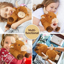 Cuckool Bull Stuffed Animals, Microwavable Stuffed Animals Adorable Fluffy Bull Plush for Warmth & Comfort, Heatable Coolable Lavender Scent Toys, Cute Soft Plushies Gift for Kids Boys Girls & Adults by TinyTreasures Baby Boutique
