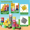 Magnetic Building Blocks Travel Toys for Kids Ages 4-8, Toddler Magnetic Cubes STEM Learning Set with Iron Storage Box – Portable Construction Toys for Boys Girls 3-5 by TinyTreasures Baby Boutique