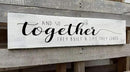 Together They Built A Life They Loved Sign 6x18 Inch, Farmhouse Signs for Home Decor and So They Built A Life They Loved Rustic Signs Wall Decor Love Sign Love Decor for Bedroom by CozyNest Decor