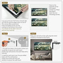 SIGNWIN 36"x72" Extra Large Framed Wall Art White Wildflower Field in Impressionist Style, Soft Floral Landscape for Home Living Room Bedroom Decor (Frame Assembly Required) by CozyNest Decor